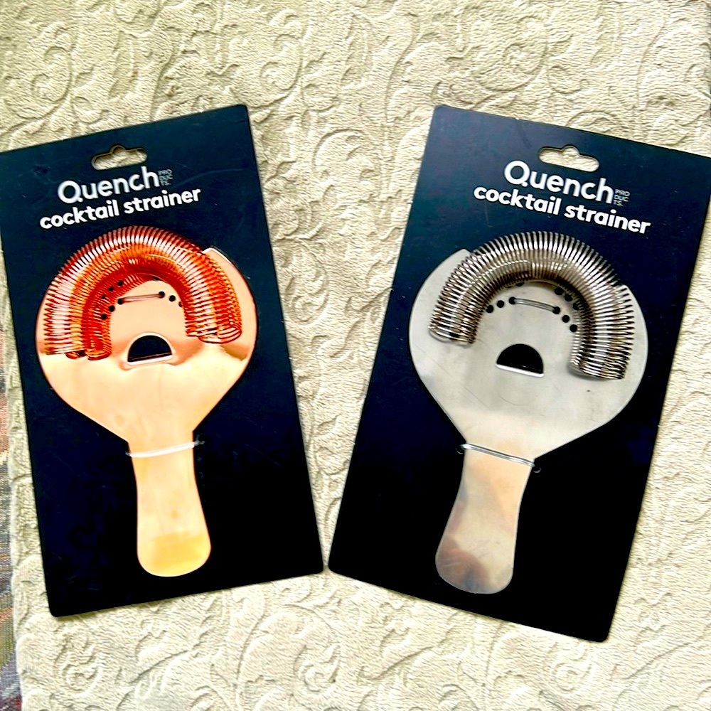Quench Cocktail Strainer Bronze or Silver- professional grade stainless steel